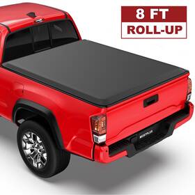 M44409a Mostplus Roll-up 8ft Long Bed Truck Tonneau Cover With Led For 2014-2025 Toyota Tundra