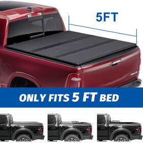 13480102 Motofactory For 04-13 Chevy Colorado Tonneau Cover With Hard Tri-fold 5 Ft Bed Length
