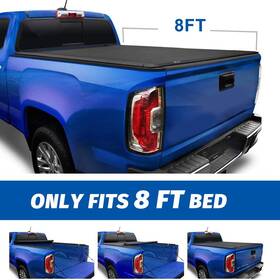 13480112 Motofactory For 88-07 Gmc Sierra C/k Tonneau Cover With Soft Roll-up 8 Ft Bed Length