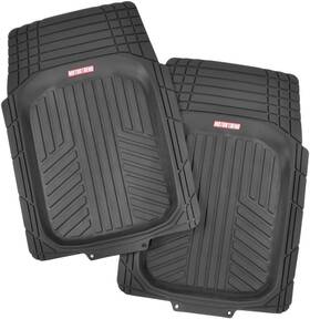 Of-933-bk-f Motor Trend Flextough Plus-2 Piece Front Car Floor Mats- Black 2pc