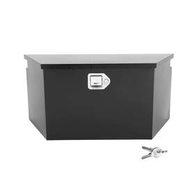 Gg4138 Motorfastracing 26 Inch X 13.5 12 Black Iron Underbody Truck Storage Tool Box With Lock