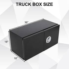 Gg4145 Motorfastracing 36 Inch X 18 Steel Underbody Tool Box With Barn Door Heavy Duty Truck Organizer