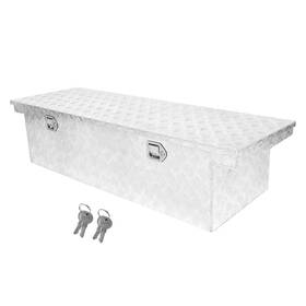 Gg4183 Motorfastracing 60 Inch X20 X14 Pickup Truck Trunk Bed Tool Box Trailer Storage Lock With Key Silver