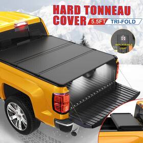 2024m42402o44 Motorparter 5.5ft Hard Tonneau Cover Truck Bed For 2007-2013 Toyota Tundra Tri-fold