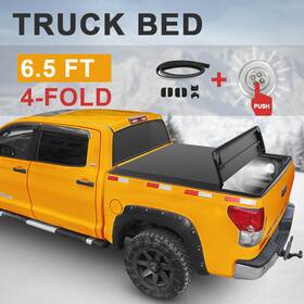 8o32504o923 Motorparter 6.5ft Truck Bed Tonneau Cover For 2004-2015 Nissan Titan 4-fold Waterproof