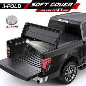 M32112yf Motorsportplus 5.5ft 3-fold Truck Bed Tonneau Cover For 2004-2014 Ford F150 2006-2008 Mark Lt