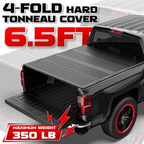 620m04224302p620 Motorstarship 6.5ft Frp Hard Bed Tonneau Cover 4 Fold For Chevy Silverado Gmc Sierra 2007-2013