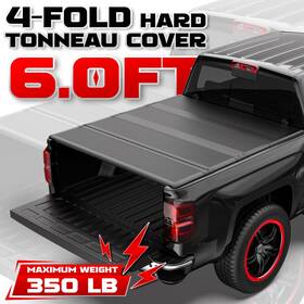 620m04244702p620 Motorstarship 6ft 4-fold Hard Frp Bed Tonneau Cover For 2016-2024 Toyota Tacoma Truck