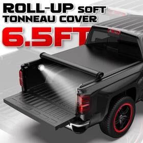 M44504p0107 Motorstarship 6.5ft Roll Up Soft Tonneau Cover For 2004-2015 Nissan Titan Standard Short Bed