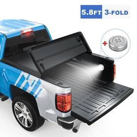 7b32214b756 Neptuneauto 5.8ft Truck Bed Tonneau Cover For 2004-07 Chevy Silverado Gmc Sierra 1500 3-fold
