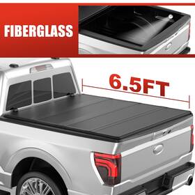 7bt04224902b75 Neptuneauto 6.5ft Frp Tonneau Cover Truck Bed 4fold For 2014-2025 Chevy Silverado Gmc Sierra
