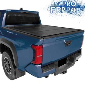 Ty-lpt053-500 Newtrendauto 5ft Frp Low Profile Hard Tri-fold Tonneau Cover For 2016-2023 Toyota Tacoma Bed