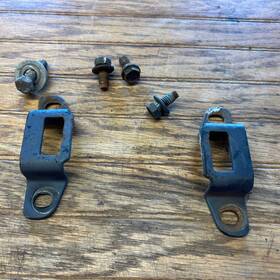 Nissan D21 87-97 Hardbody Pickup Truck Bed Tail Gate Strikers Pair