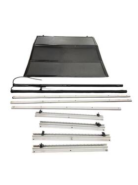 Fx0587708 Nissan Trucks 2016 - 2019 Titan Xd Oem Rear Trunk Tri-fold Hard With Mounting Rails