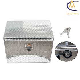 2522436 Nurniacl Aluminum Diamond Plate Tool Underbody Box With T-handle Lock And Keys 24 Inch