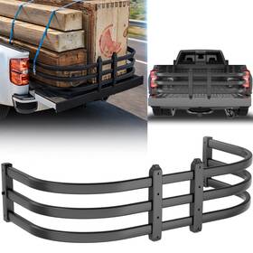 Aobe070001159 Obnaux Adjustable 59 Inch -69 Truck Bed Extender Aluminum Pickup For Tundra/silverado/titan