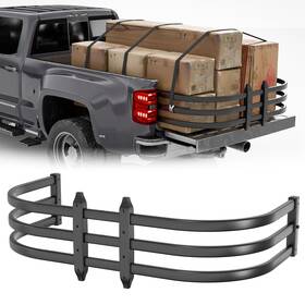 Trbe020001456 Obnaux 59 Inch -69 Adjustable Truck Bed Extender Aluminum For Tundra/sierra/titan/ram