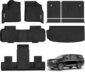 Oedro 197839268685 Floor Mats And Cargo Mat Fit For 2018-2023 2024 Limited Chevy Black