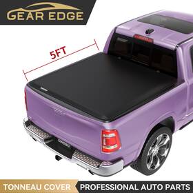 Oedro 197839674189 5ft Soft Roll Up Tonneau Cover For 2016-2022 2023 Toyota Tacoma Truck Bed On Top