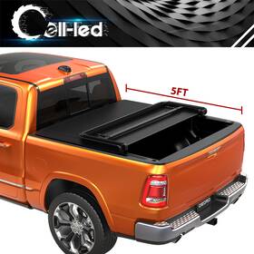 Oedro 199449000921 Soft Tri-fold Truck Bed Tonneau Cover For 2005-2015 Toyota Tacoma 5ft Waterproof