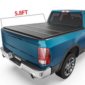 4-fold Oedro 199449630555 5.8ft Hard Tonneau Cover For 2019 - 2025 Chevy Silverado Gmc Sierra 1500