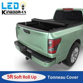 Beysh1mmrv Oedro 5ft Soft Roll-up Tonneau Cover For 2005- 2025 Nissan Frontier Crew Cab Truck Bed
