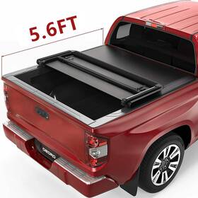 F09oet1005 Oedro 5.5ft Tri-fold Tonneau Cover For 2014-2021 Toyota Tundra Crewmax Truck Bed