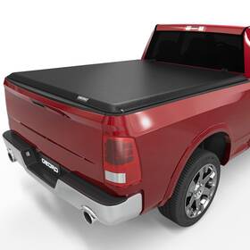 Oedro Maoa-0018 Tonneau Cover Roll Up Truck Bed Dodge Ram 1500 2500 3500 6.4ft Black 2002-2024