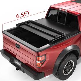T04oetew020 Oedro 6.5ft Soft 3-fold Tonneau Cover For 2009 - 2014 Ford F150 F-150 Truck Bed