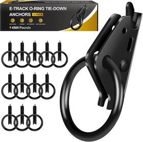 Onesnt 768477731345 12 Pack E-track O-ring Tie-down Anchors For Secure E Track O Ring