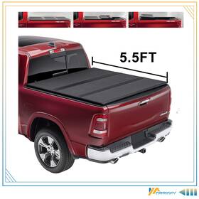 R166pa662s14 Orrigey 5.5ft Hard Bed Fiberglass 3-fold Tonneau Cover For 14-21 Toyota Tundra