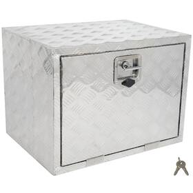 R183pa175s82 Orrigey 24 Inch X 18 X18 Aluminum Storage Tool Box For Truck Garage Home Office With 2x Chain
