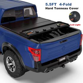 50701m4240302c5 Osias 4 Fold Hard Folding Truck Bed Tonneau Cover For 14-23 Toyota Tundra 5.5ft