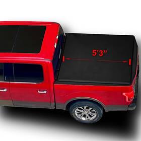 Uni-st028 Osobak Soft Roll Up 5ft3 Inch Truck Tonneau Cover Compatible For 2000-2004 Dodge Dakota S