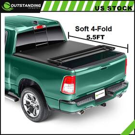 Ou11265417167793parts Outstanding-carparts Tonneau Cover Truck Bed 5.5ft For 2004-2021 Ford F-150 F150 Soft 4-fold