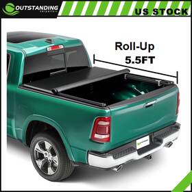 Ou11804258166625parts Outstanding-carparts 5.5 Ft Soft Roll-up Tonneau Cover For 2009-2014 Ford F-150 F150 Truck Bed Top