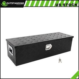 Ou11809608176755parts Outstanding-carparts 39 Inch X13 X10 Pickup Truck Trunk Bed Tool Box Trailer Storage Lock Aluminum Black