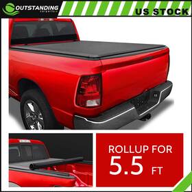Ou154185parts Outstanding-carparts Tonneau Cover 5.5 Ft Soft Roll Up For 22-24 Toyota Tundra Excl. Trail Edition