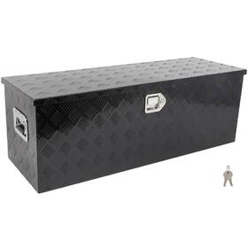 Ou183163parts Outstanding-carparts Aluminum 44 Inch X 15 X15 Storage Tool Box With 2x Chain Fits Truck Garage Home Office