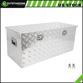 Ou183164parts Outstanding-carparts Aluminum 44 Inch X 18 X18 Storage Tool Box With 1x Lift Air Rod Fits Truck Garage Home