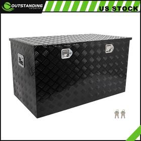 Ou183167parts Outstanding-carparts 44 Inch X24 Aluminum Storage Tool Box With 2x Lift Air Rod For Truck Garage Home