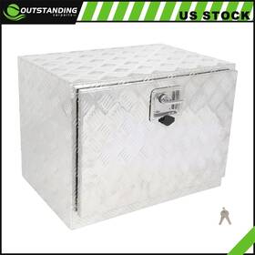 Ou18317112882412parts Outstanding-carparts Aluminum Storage Tool Box With 2x Chain 24 Inch X 17 X18 For Truck Garage Home Office