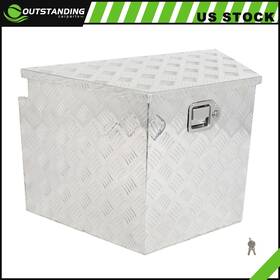 Ou183181parts Outstanding-carparts Aluminum 29 Inch X 17 X18 Storage Tool Box With 1x Chain Fits Truck Garage Home Office