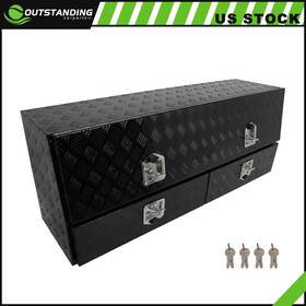Ou183185parts Outstanding-carparts 60 Inch X13 X21 Aluminum Storage Tool Box 2x Lifting Air Rod 4x Locks For Rv Pickup