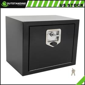 Ou183188parts Outstanding-carparts 18 Inch X12 X14 Aluminum Storage Tool Box With 2x Chain 1x Lock For Truck Garage Home