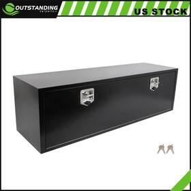 Ou183202parts Outstanding-carparts Aluminum Storage Tool Box With 2x Chain And Lock For Truck Home Garage 60 Inch X18