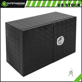 Ou183205parts Outstanding-carparts 36 Inch X18 X24 Aluminum Storage Tool Box With 2x Chain And Dovetail Lock For Garage Rv