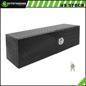 Ou183207parts Outstanding-carparts 60 Inch X18 Aluminum Storage Tool Box With 2x Chain And Dovetail Lock For Truck Rv
