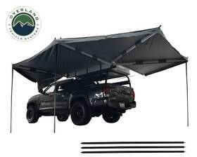 18079909 Overland Vehicle Systems Nomadic Awning 270 Dark Gray Cove