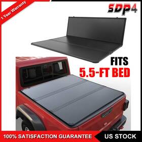 P16609ar639a Parautostore Hard Tri-fold Truck Bed 5.5ft Tonneau Cover For 2015-2016 2017 Ford F150
